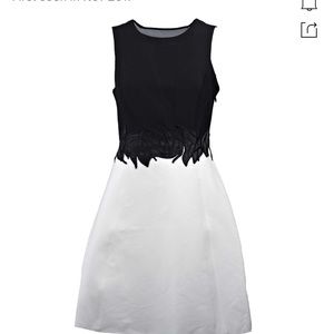 Halston color block dress